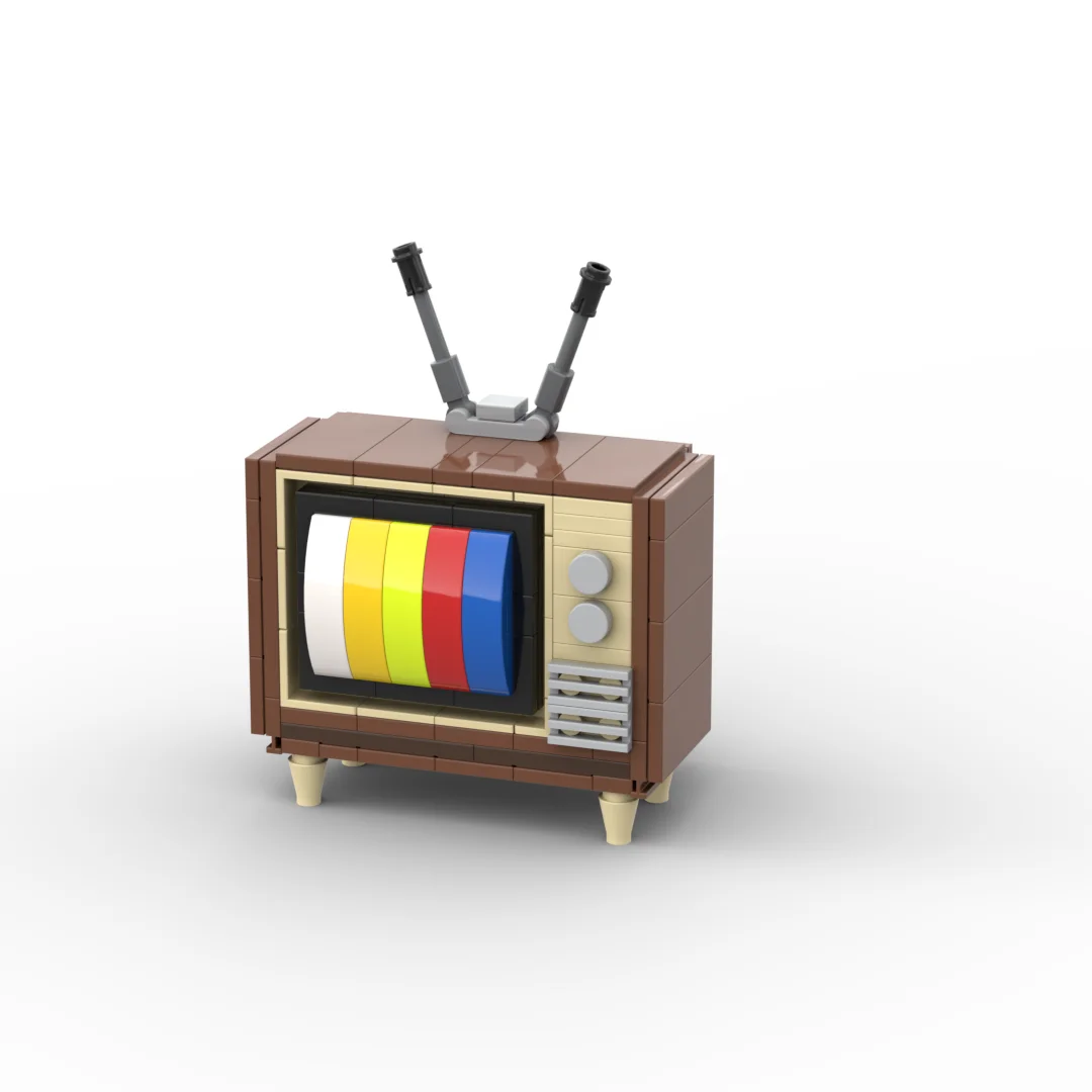 Blocos de Montar Retrô – TV, Telefone de Disco, Boombox ou Fliperama