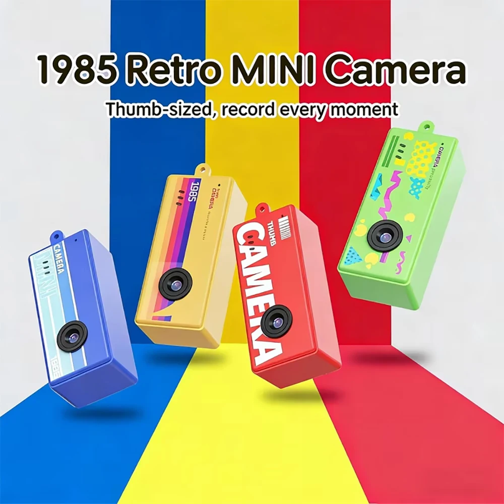 Mini Câmera Retrô X7 Chaveiro com Tela (1080P) - Imagem 2